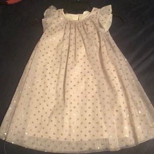 H&M gold glitter dot dress